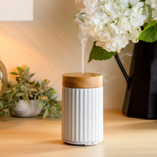 Ultrasonic Essential Oil Diffuser Wood & Ceramic with Diffuser Oil