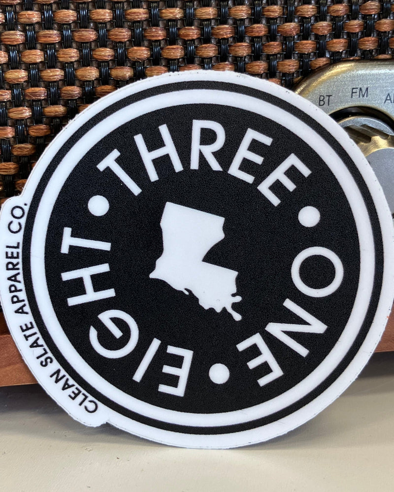 Three One Eight Sticker